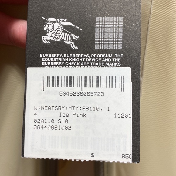 Ice Pink Burberry Jacket Size 4 - Picture 8 of 8